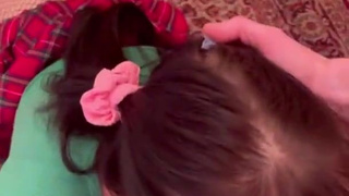 Глубокий минет в русском порно